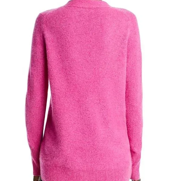 C by Bloomingdale's Cashmere Pink Grandfather Cardigan NWT Size S - Picture 5 of 5
